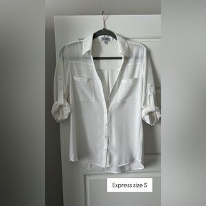 Elegant White Women's Blouse